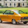 Yellow Vintage Skoda Car paint by numbers