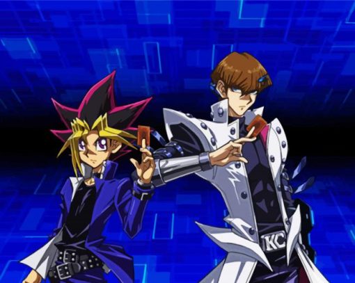 Yugi Mutou And Seto Kaiba paint by numbers