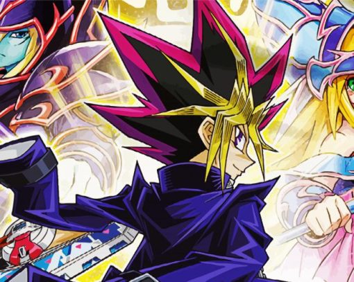 Yugi Mutou Manga Character paint by numbers