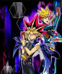 Yu Gi Oh Japanese Manga paint by numbers