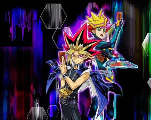 Yu Gi Oh Japanese Manga paint by numbers