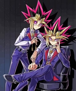 Yu Gi Oh Manga Characters paint by numbers