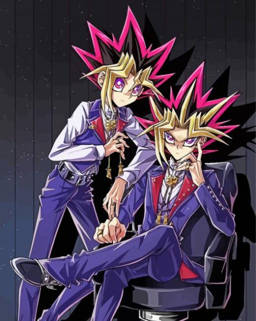 Yu Gi Oh Manga Characters paint by numbers