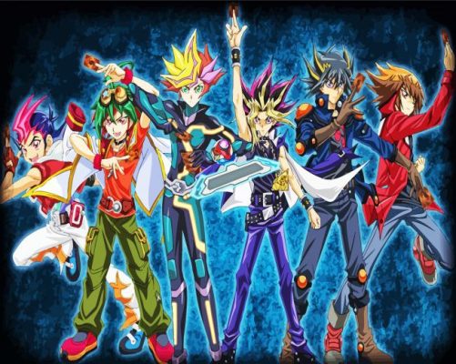 Yu Gi Oh Characters paint by numbers