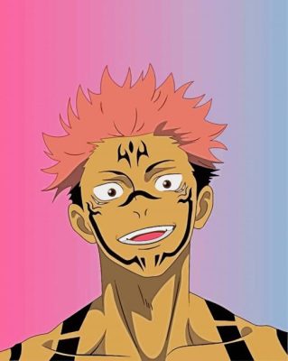 Yuji Itadori Anime Boy paint by numbers