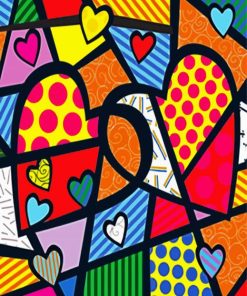 Aesthetic Abstract Heart Art paint by numbers