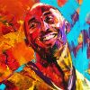 Abstract Kobe Bryant paint by numbers