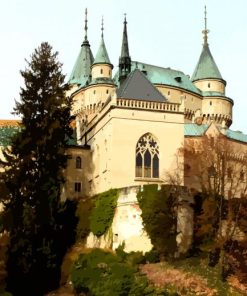 Castle Of Spirits Bojnice Castle paint by numbers