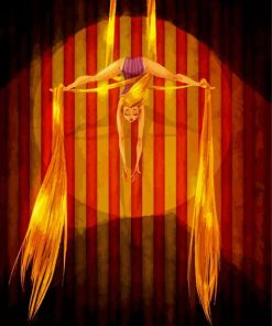 Rapunzel Aerial Hoop Dancer paint by numbers