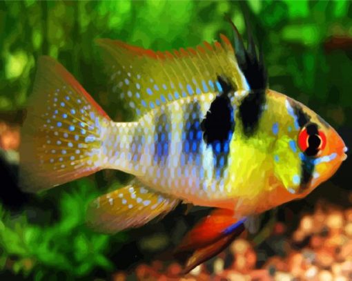 Aesthetic Fish paint by numbers