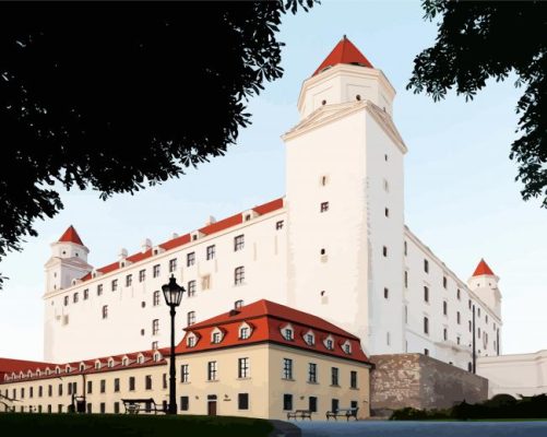 Bratislava Castle paint by numbers
