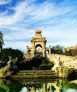 Ciutadella Park Sagrada paint by numbers