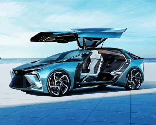 Luxury Lexus Car paint by numbers