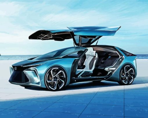 Luxury Lexus Car paint by numbers