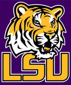 LSU American Football Logo paint by numbers