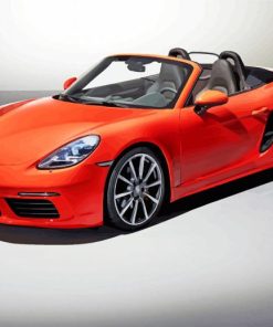 Luxury Porsche 718 Boxster paint by numbers