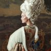 Rococo Girl And Swan paint by numbers