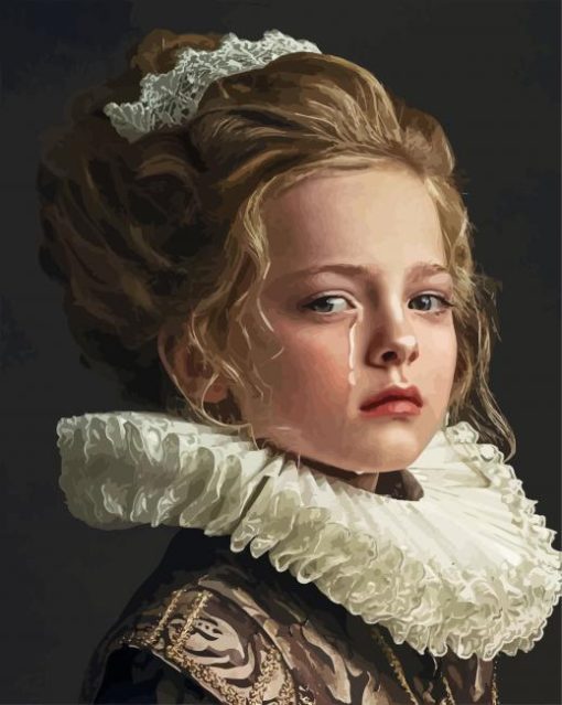 Gorgeous Rococo Girl paintt by nuumbers