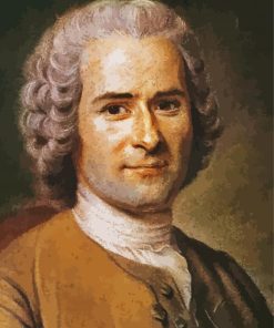 Jean Jacques Rousseau paint by numbers