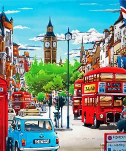 Aesthetic Routemaster Art paint by numbers