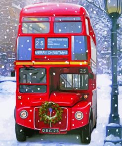 Aesthetic Red Routemaster paint by numbers