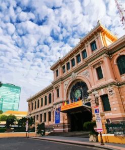 Saigon Central Post Office paint by numbers