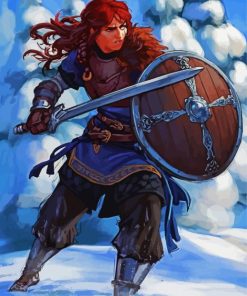 Shieldmaiden Art paint by numbers