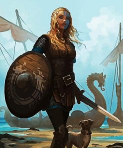 Aesthetic Shieldmaiden paint by numbers