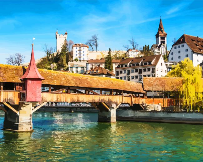 Aesthetic Spreuer Bridge paint by numbers