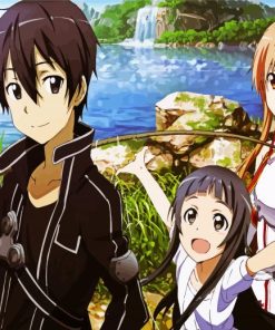 Sword Art Online Characters paint by numbers