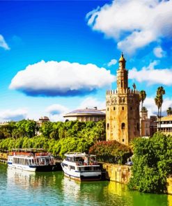 Torre Del Oro Building paint by numbers