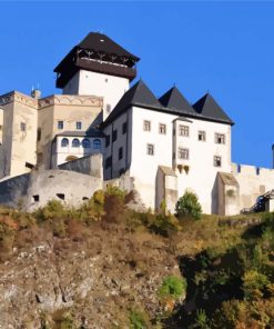 The Trenčín Castle paint by numbers