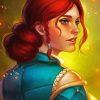 Triss Merigold Character paint by numbers