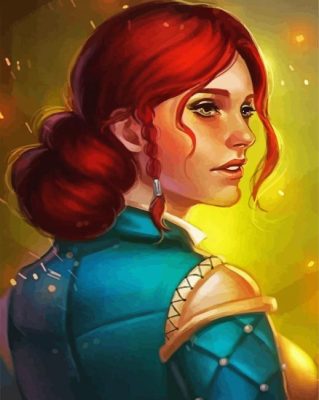 Triss Merigold Character paint by numbers