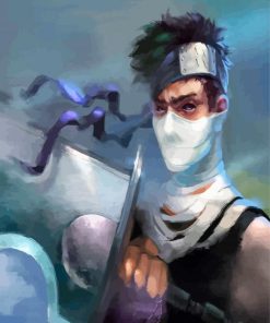 Zabuza Character paint by numbers