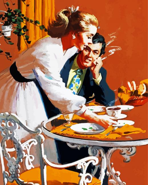 Aesthetic Couple In Love paint by numbers