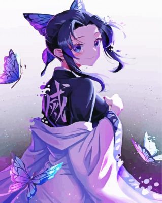 Pretty Shinobu Kochō paint by numbers