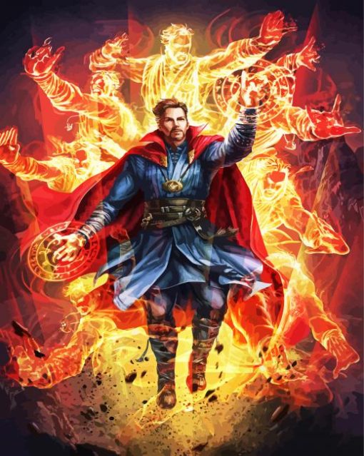 Powerful Doctor Strange paint by numbers