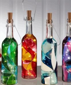 Aesthetics Glass Bottles paint by numbers