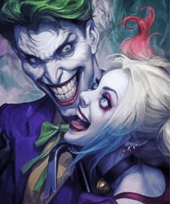 Crazy Joker Couple paint by numbers