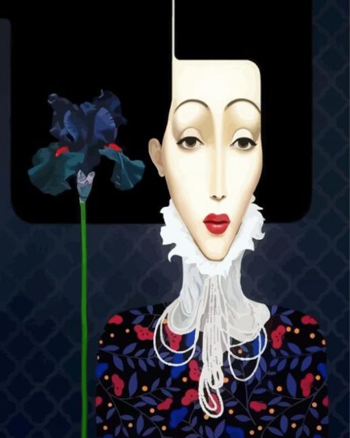 Aesthetic Lady Art paint by numbers