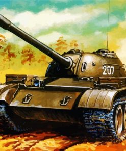 Aesthetic Military Tank paint by numbers