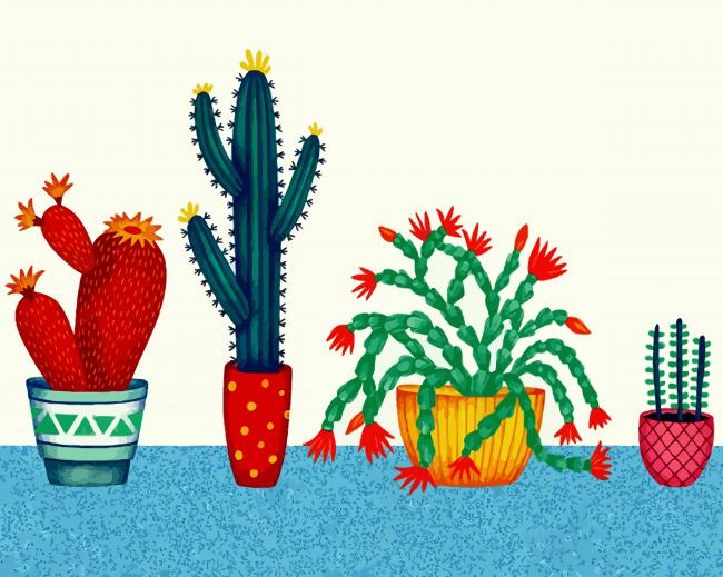 Aesthetics Plants Illustration paint by numbers