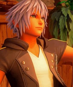 Aesthetic Riku Character paint by numbers