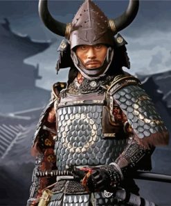 Japanese Samurai paint by numbers