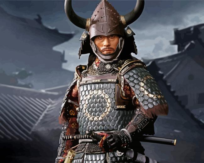 Japanese Samurai paint by numbers