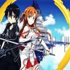 Sword Art Online Manga paint by numbers