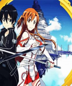 Sword Art Online Manga paint by numbers