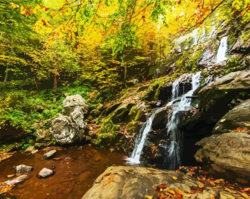 Shenandoah National Park Landscape paint by numbers