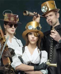 Steampunk People paint by numbers